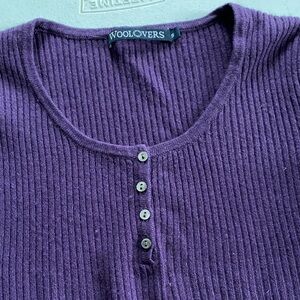 WOOLOVERS PURPLE WOOL & CASHMERE SWEATER, size Small women’s